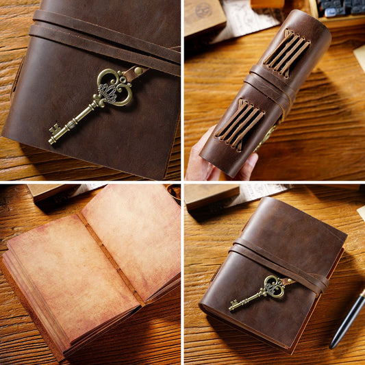 Cowhide Travel Notebook