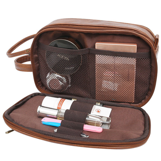Men's Leather Toiletry Bag