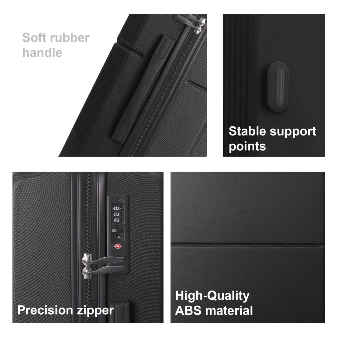 BLP Premium ABS Luggage Set-20, 24, And 28, TSA Approved Lock Durable