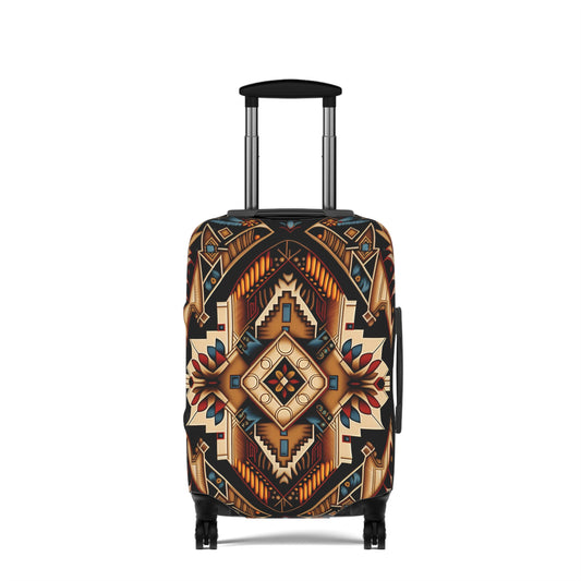 Geometric Aztec Luggage Cover — Tribal Travel Protector