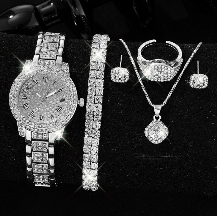 Ladies' High-End Watch With Diamond Studded Gift Set