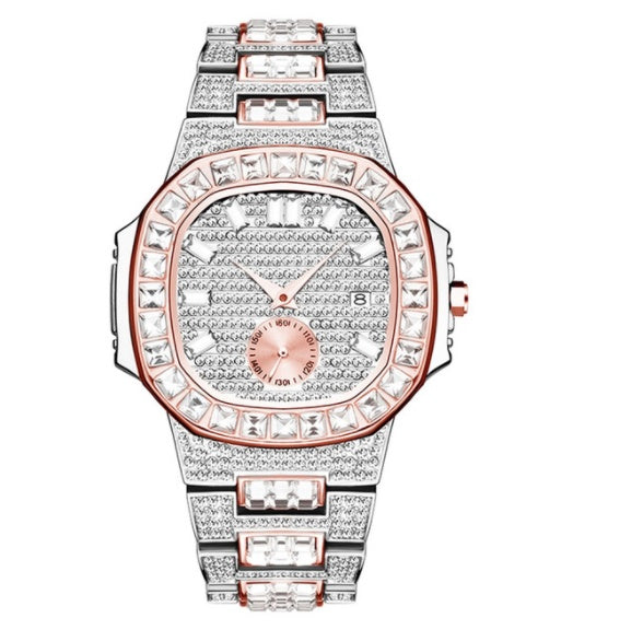 Montre Diamant Bauguette Quartz Watch