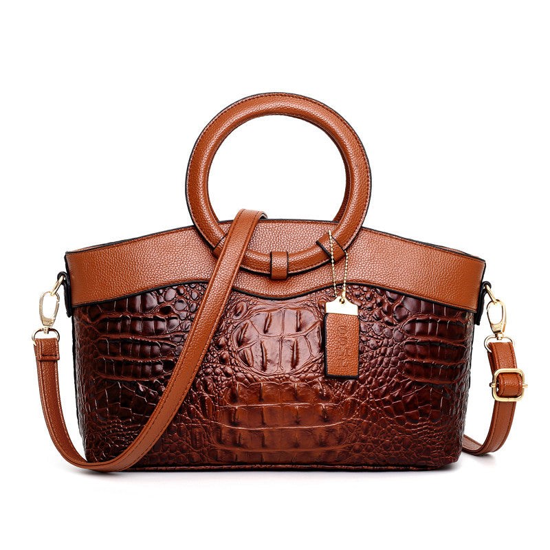 GYKAEO Luxury Designer Woman's Croc Handbag