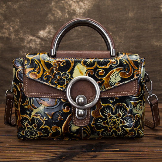 Renaissance Genuine Leather Retro Style Hand Bag back in Style