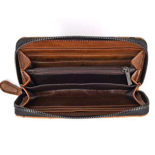 Jet Set Leather Craft Leisure Wallet