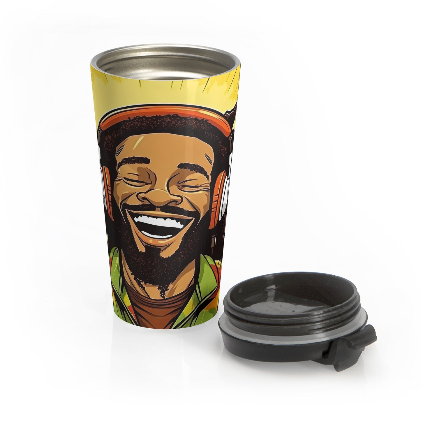 Smiling DJ Travel Mug