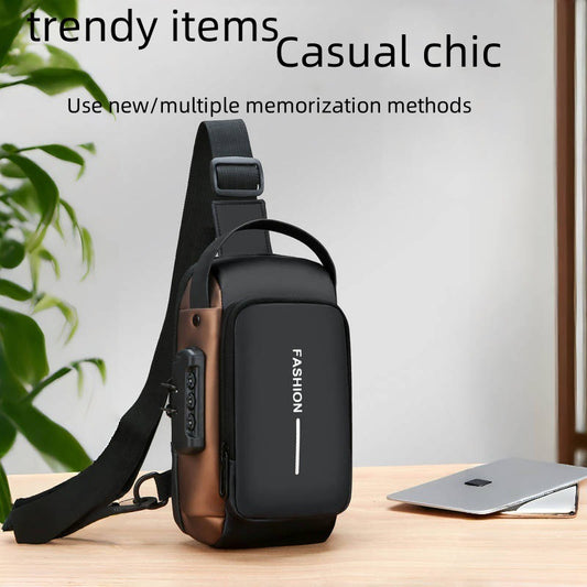 BLP Exceptional Antitheft Crossbody Bag-USB, Waterproof And Abrasion-resistant