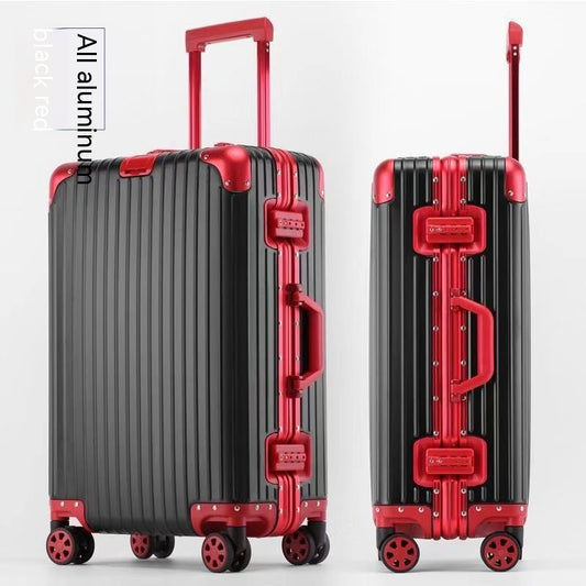 Elite Pro Aluminum Carry-On Luggage, 20" No-Zip Hard Shell