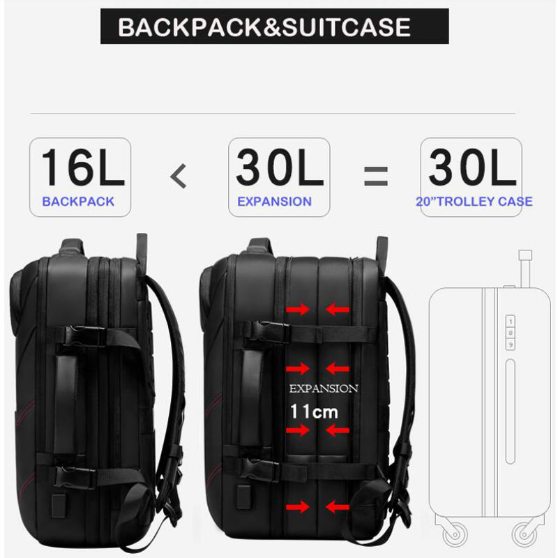 BLP Expandable Multifunctional Business Travel Backpack