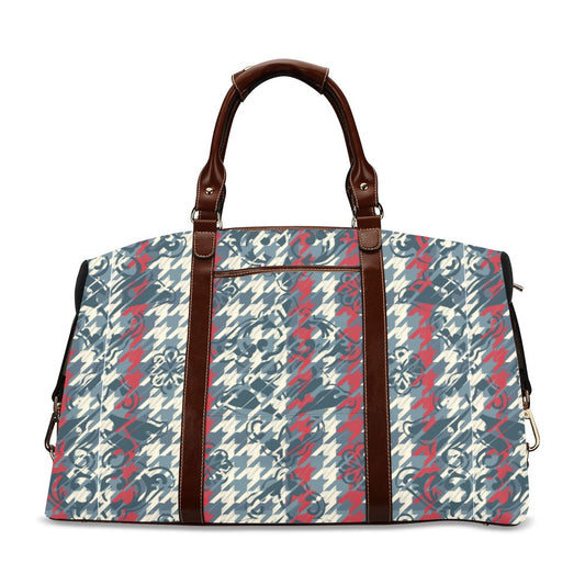 Houndstooth Design Flight Bag