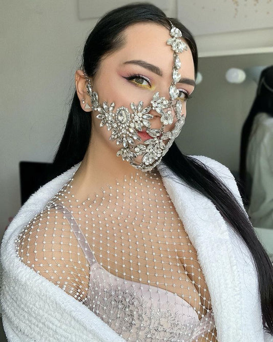 Rhinestone Nightclub Mask