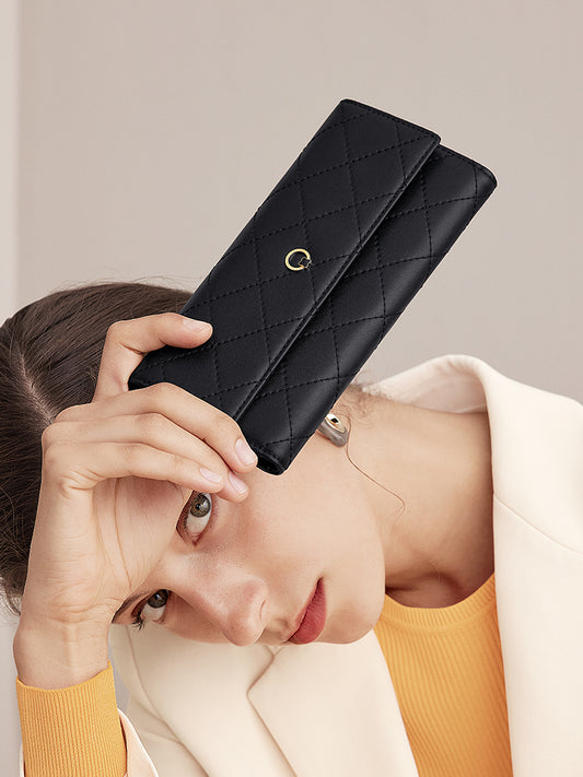 Leather Diamond Wallet