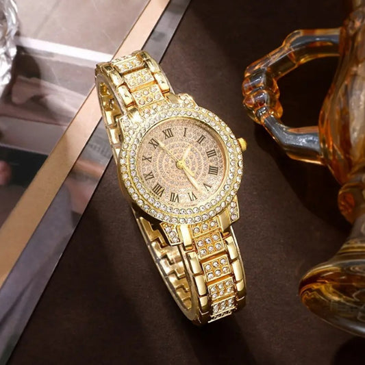 Ladies' High-End Watch With Diamond Studded Gift Set