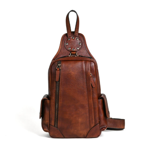 Vintage Genuine Leather Sling Bag