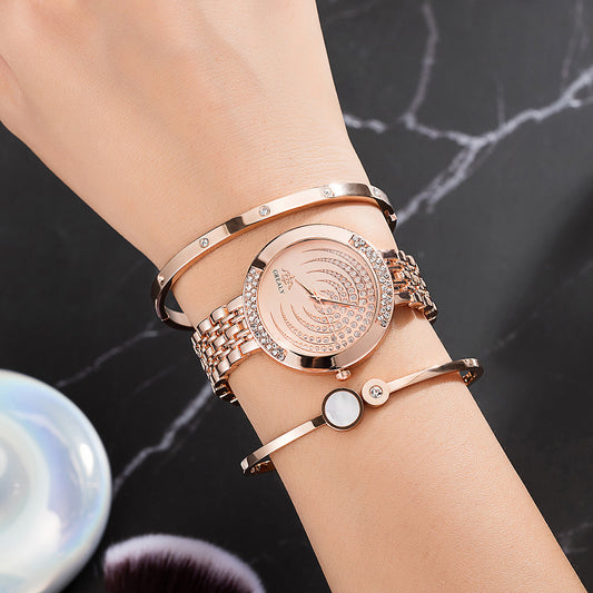 Diamond Circle Women's Watch Gift Set