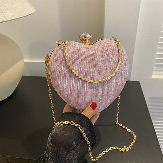 Lady Heart Shape Clutch Bag