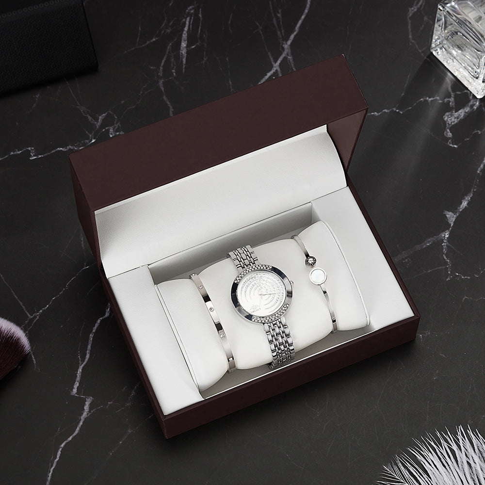Diamond Circle Women's Watch Gift Set