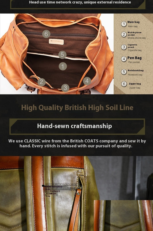 Genuine Leather Backpack