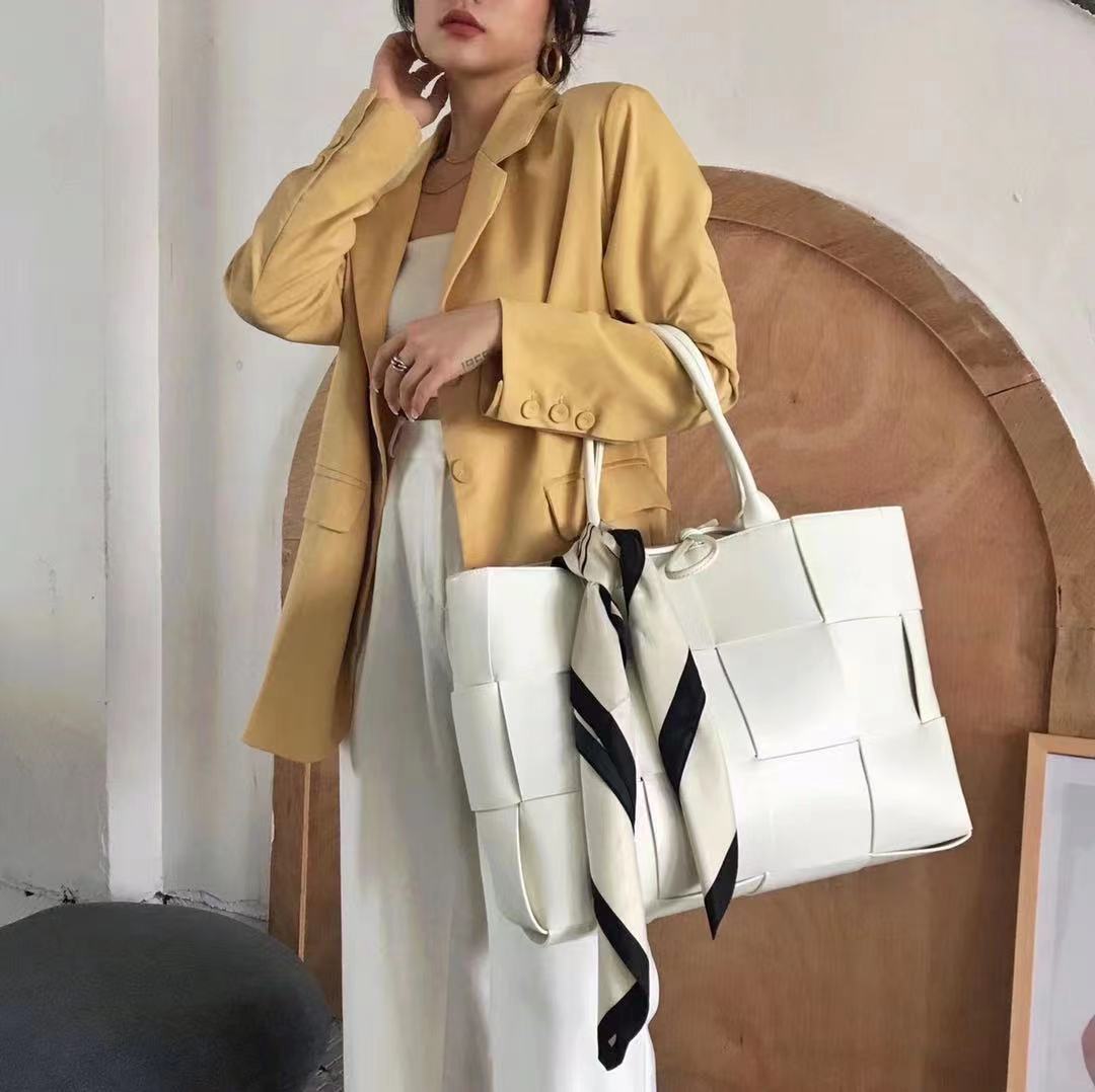 BLP Exceptional Woven Leather Tote Bag
