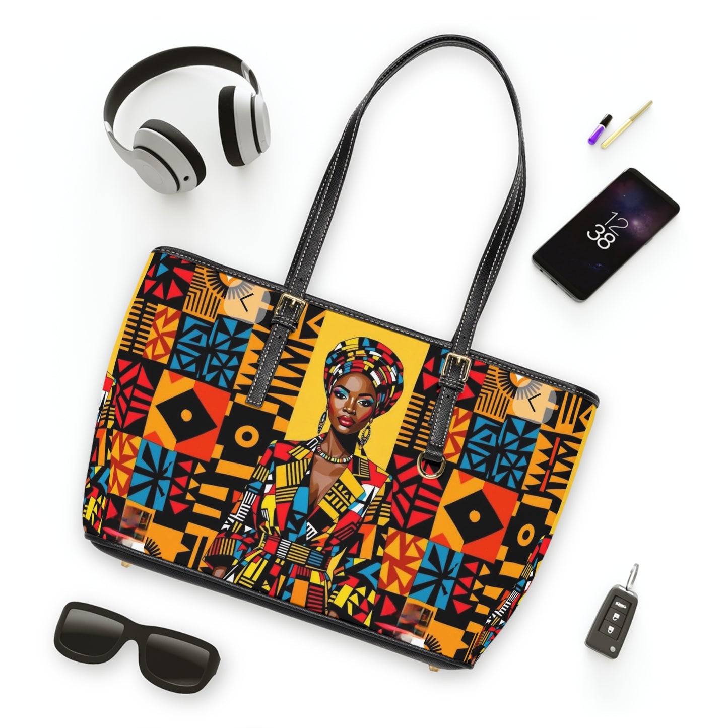 Vibrant Leather Shoulder Bag