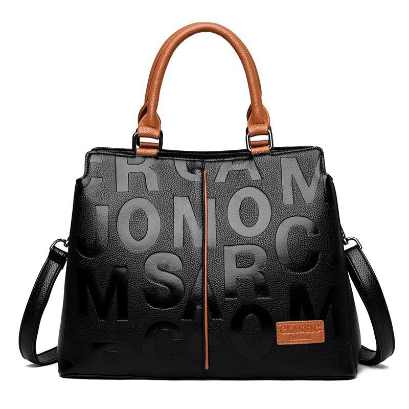 Monogram ICONIC Leather Shoulder Bag