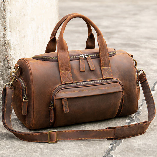 GETAWAY Genuine Leather Men's Duffle Bag