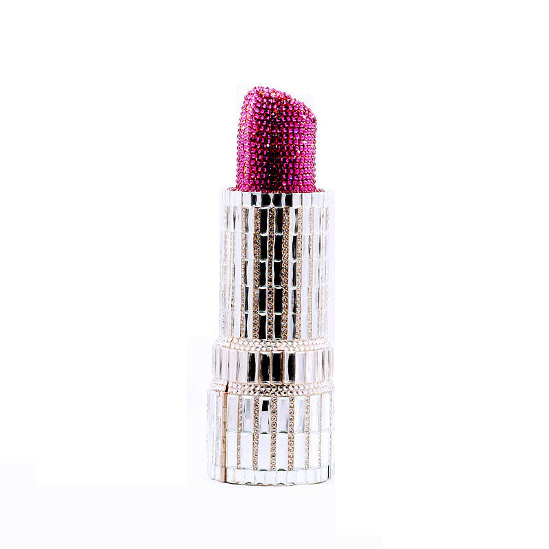 Handmade Rhinestone Lipstick Bag