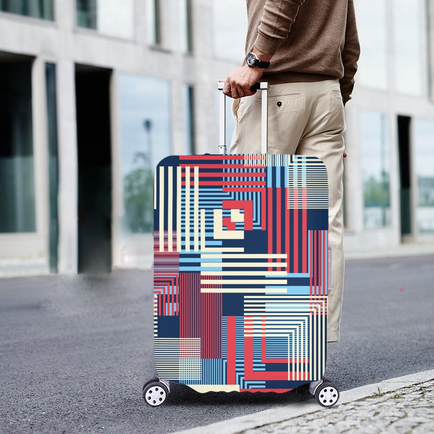 Pattern XL Luggage Cover