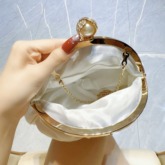 Diamond-Embedded Socialite Clutch