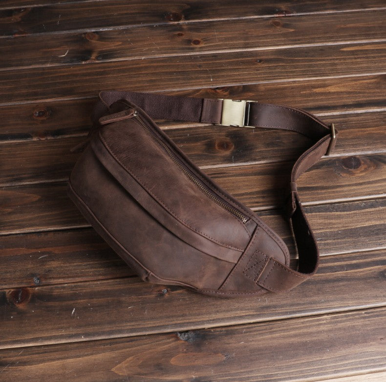 Leather Sports Crossbody Bag