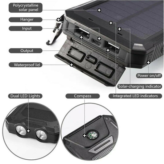10000000mAh Solar Power Bank