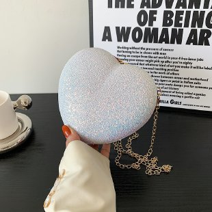 Lady Heart Shape Clutch Bag