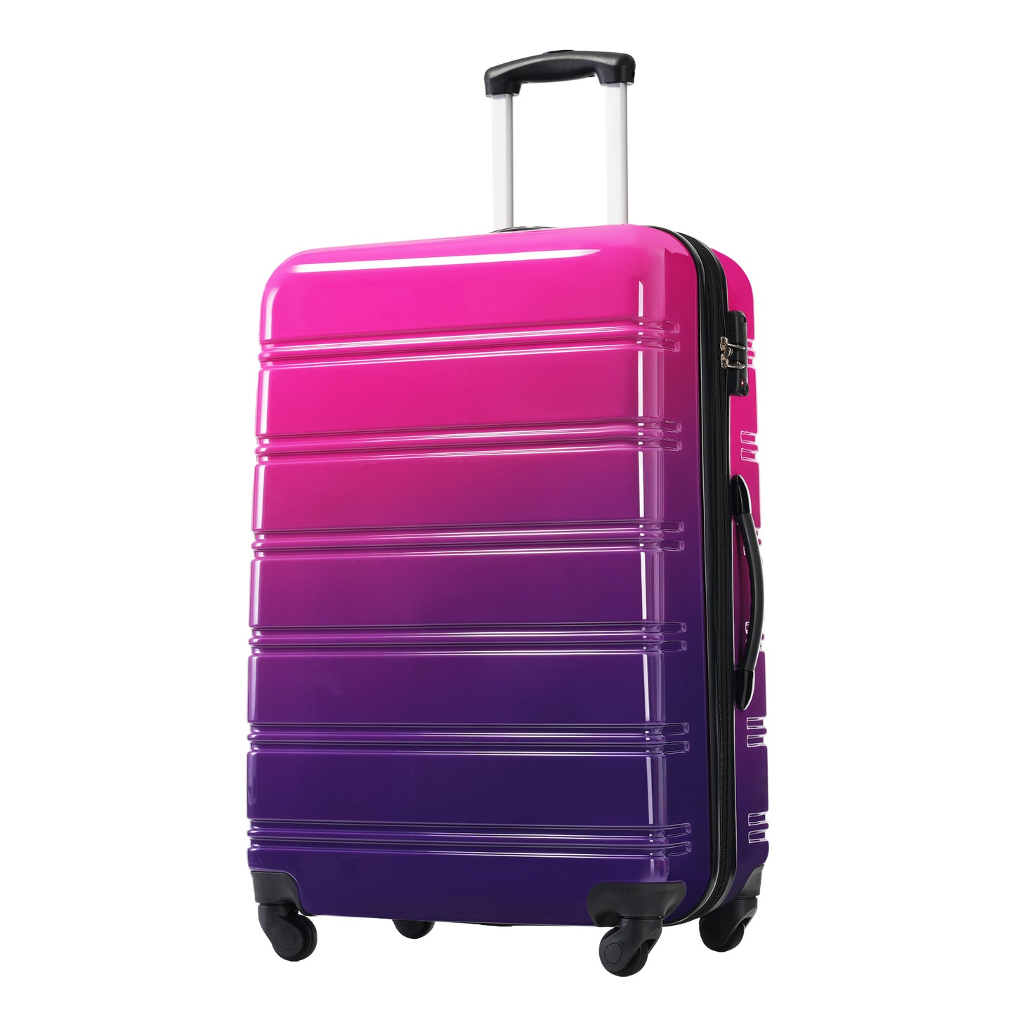 GETAWAY Magenta HARD SIDED 3 Piece Luggage Set; Gradient Color Expandable Suitcase 20" 24" 28"