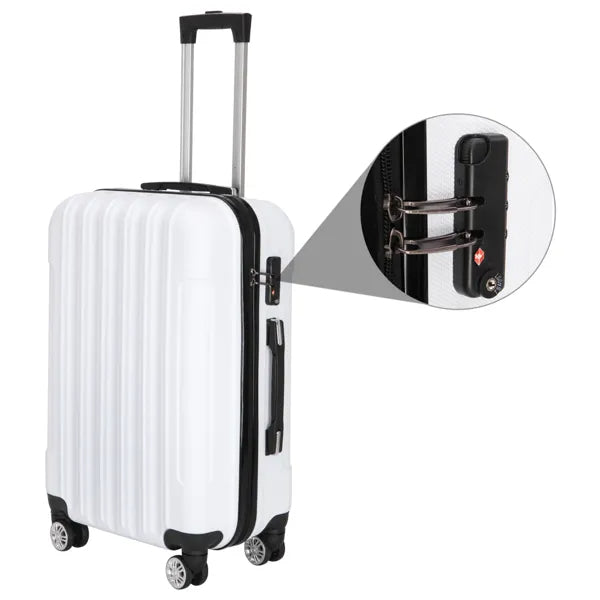 3-piece Hard Shell Suitcase Set - 20" 24" 28"