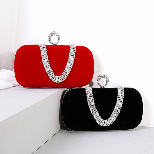 Bridal Velvet Clutch Evening Bag