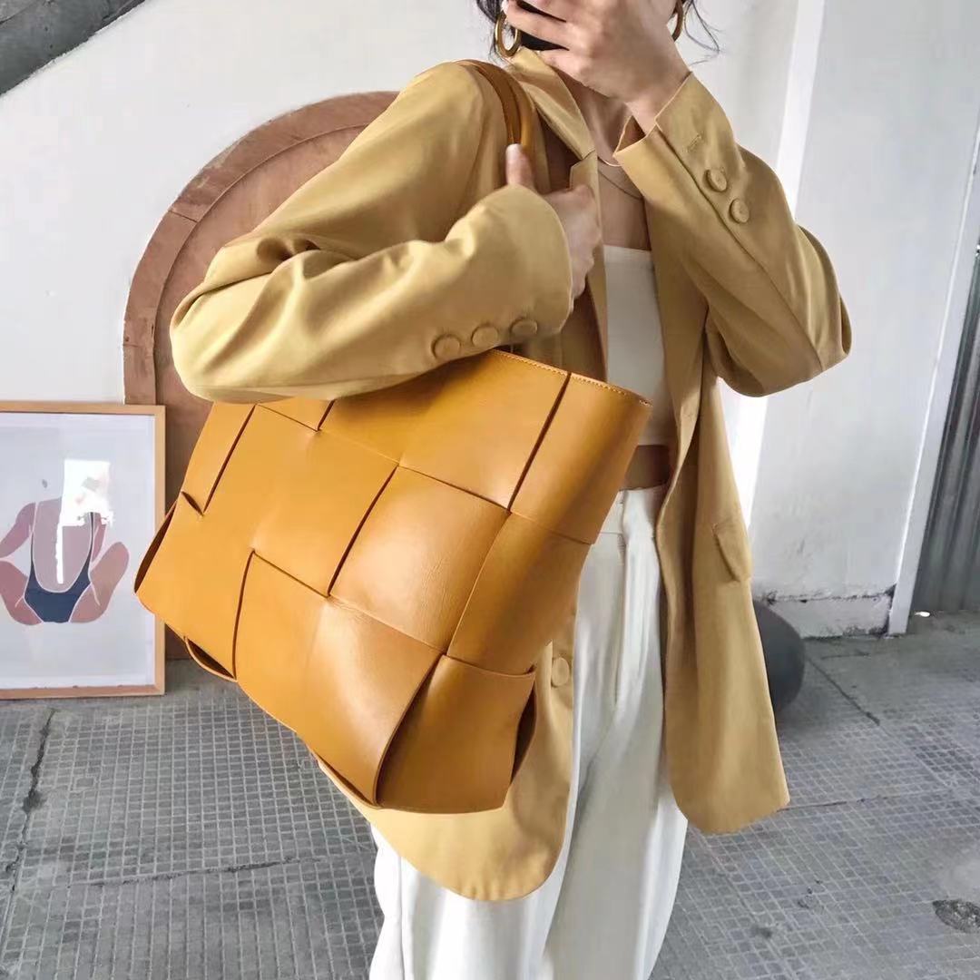 BLP Exceptional Woven Leather Tote Bag