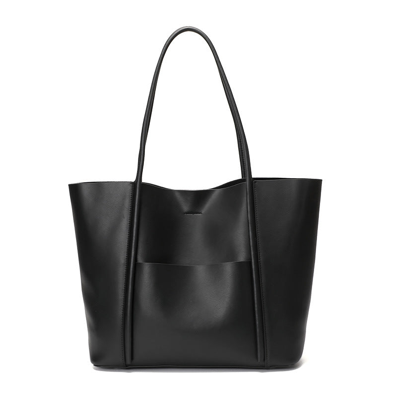 DESTINATION WEST Genuine Leather Tote Bag