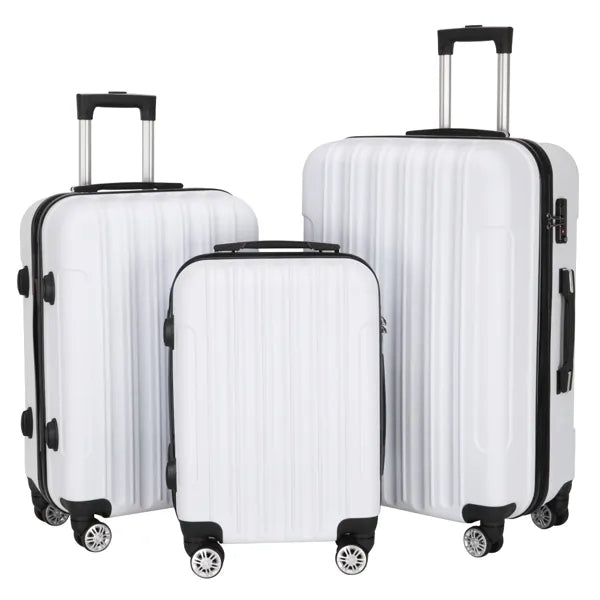 3-piece Hard Shell Suitcase Set - 20" 24" 28"