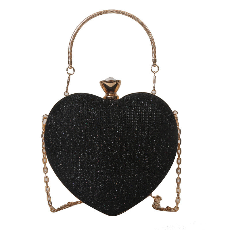 Lady Heart Shape Clutch Bag
