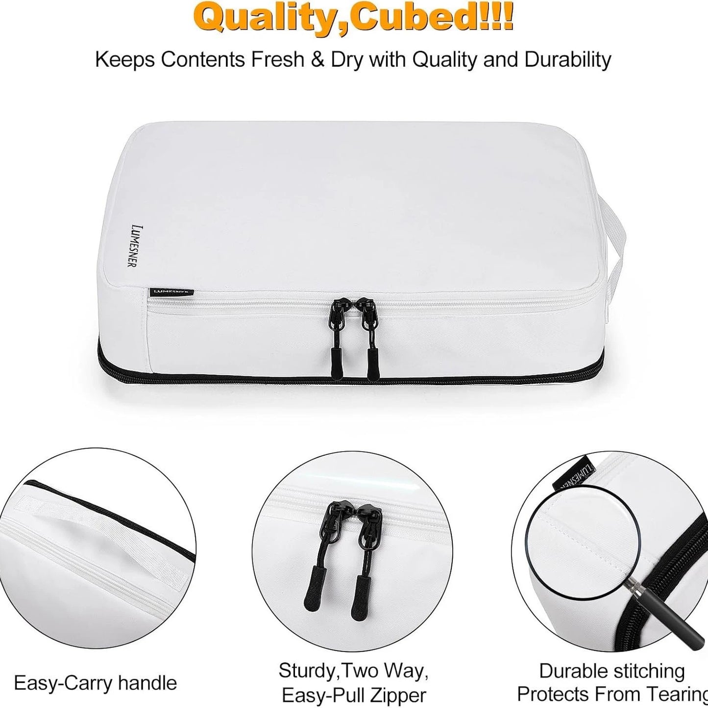 Lumesner Travel Storage Waterproof Packing Cubes