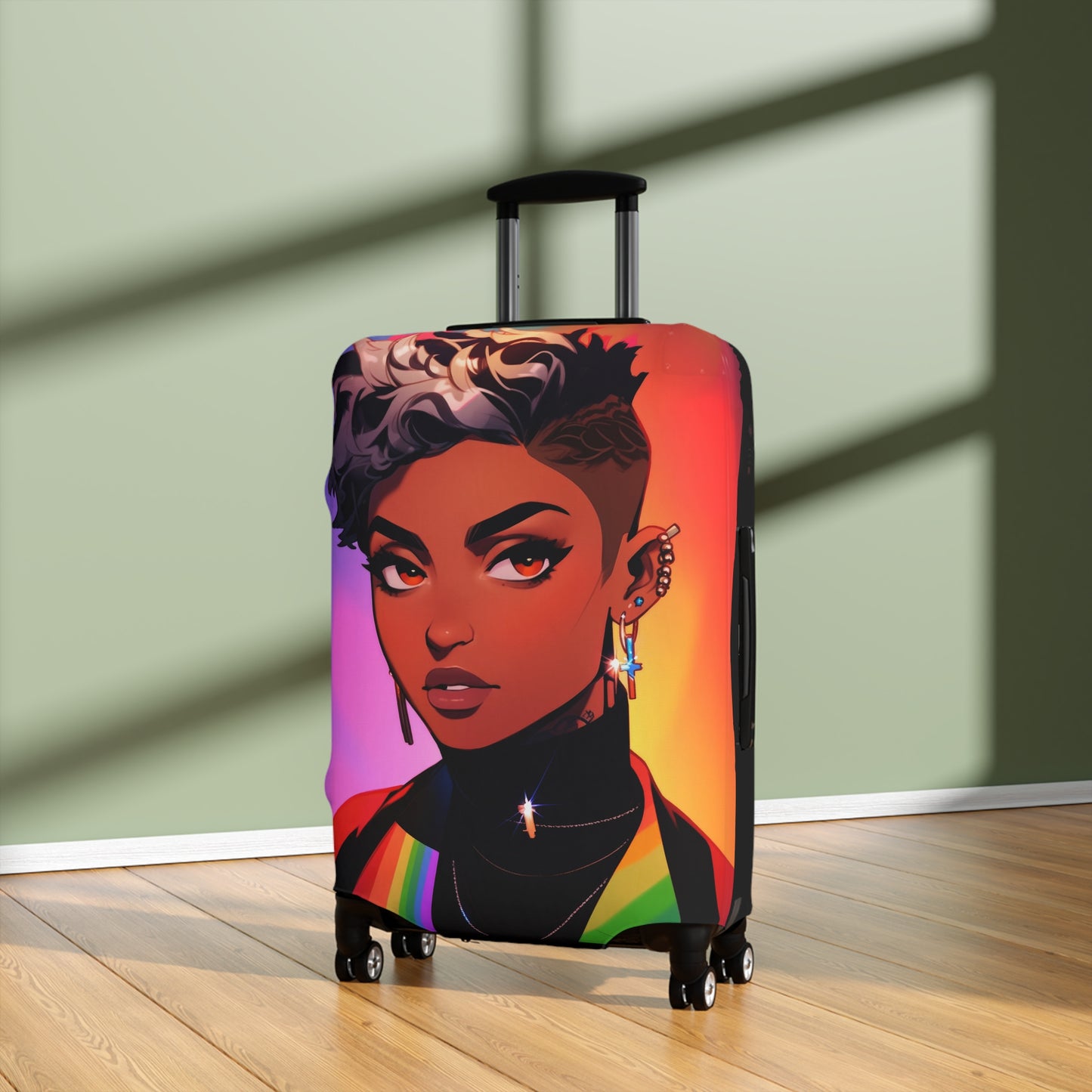 Stylish Portrait Luggage Cover