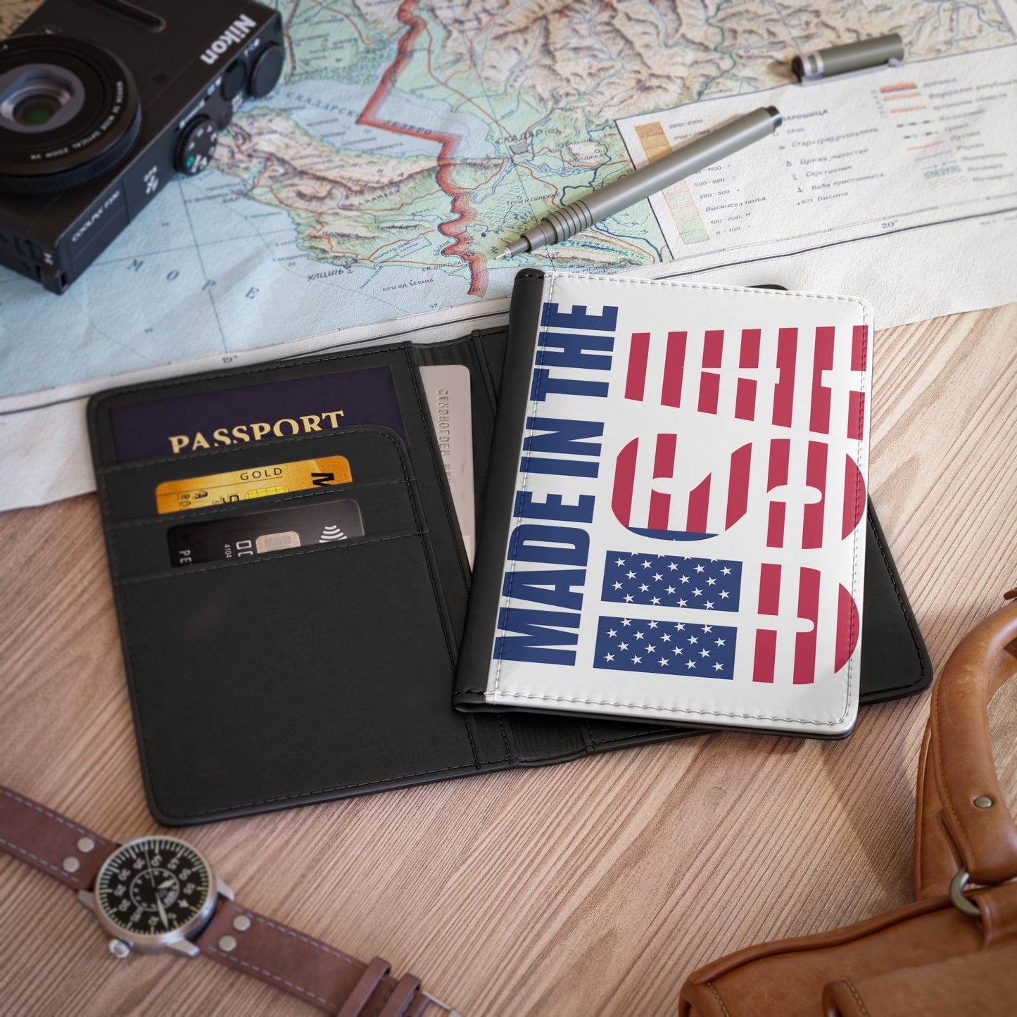 Patriotic USA Passport Cover