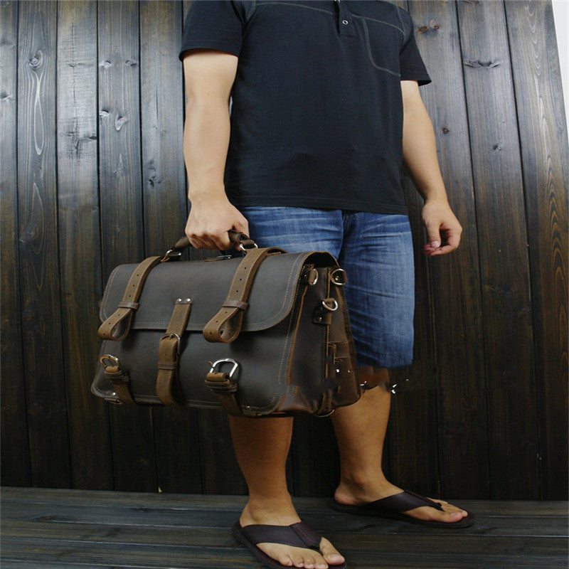 Elite Crazy Horse Series Genuine Leather Travel Bag