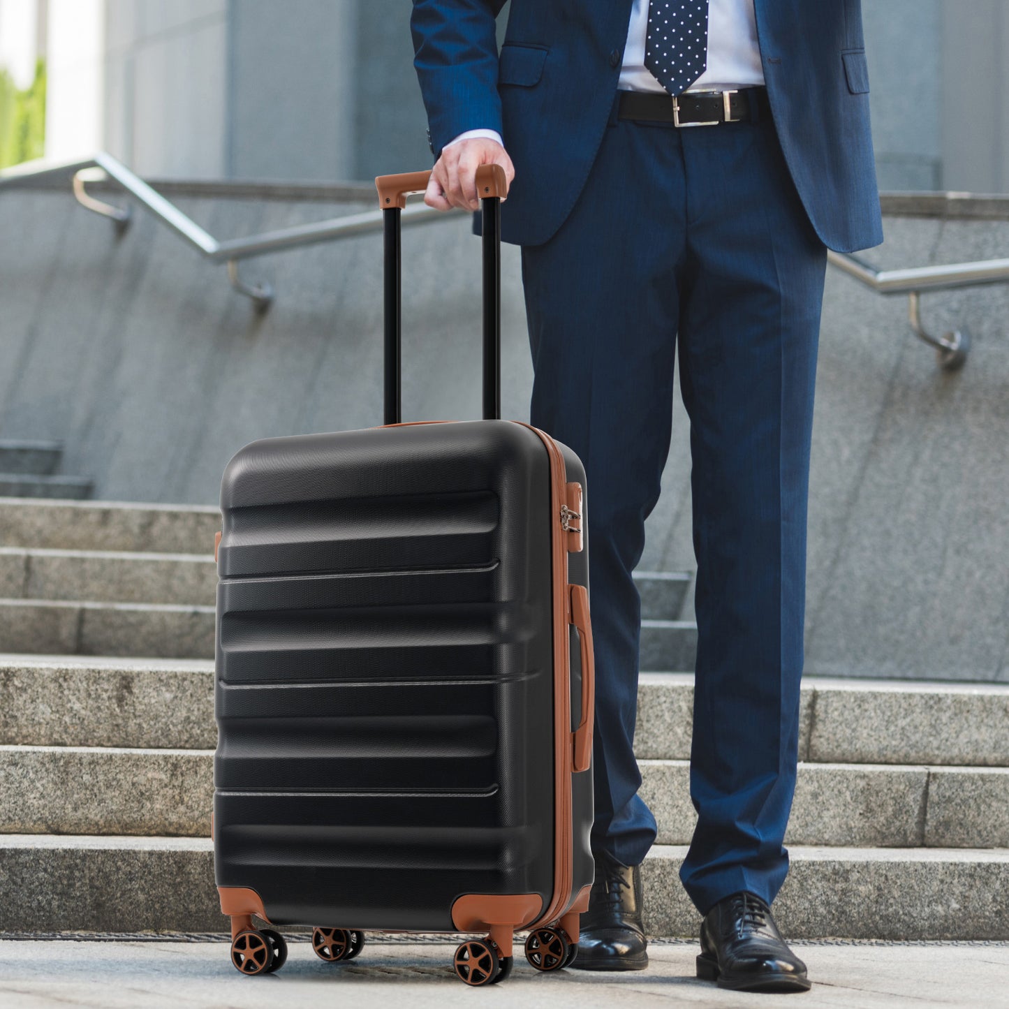 GETAWAY FAMILY FIRST II Hard shell ABS Luggage Set - Lightweight Durable Suitcases, Check-In Sizes For Travel Business