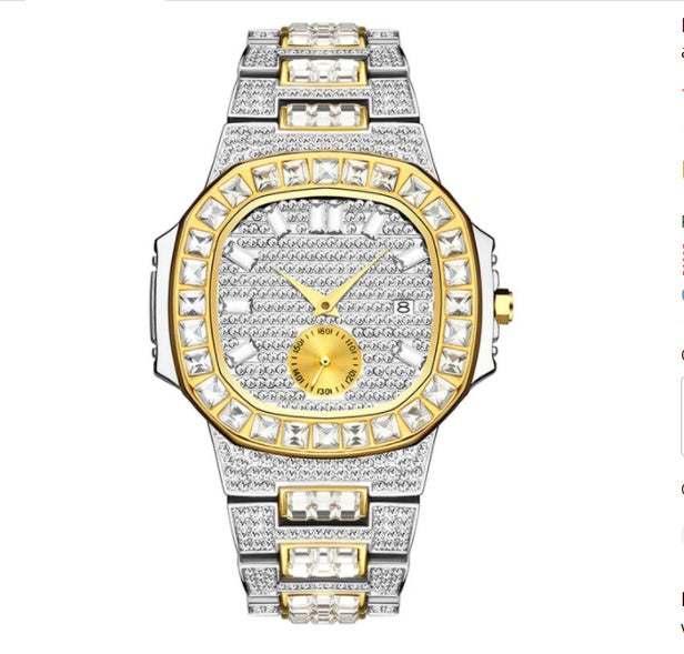 Montre Diamant Bauguette Quartz Watch
