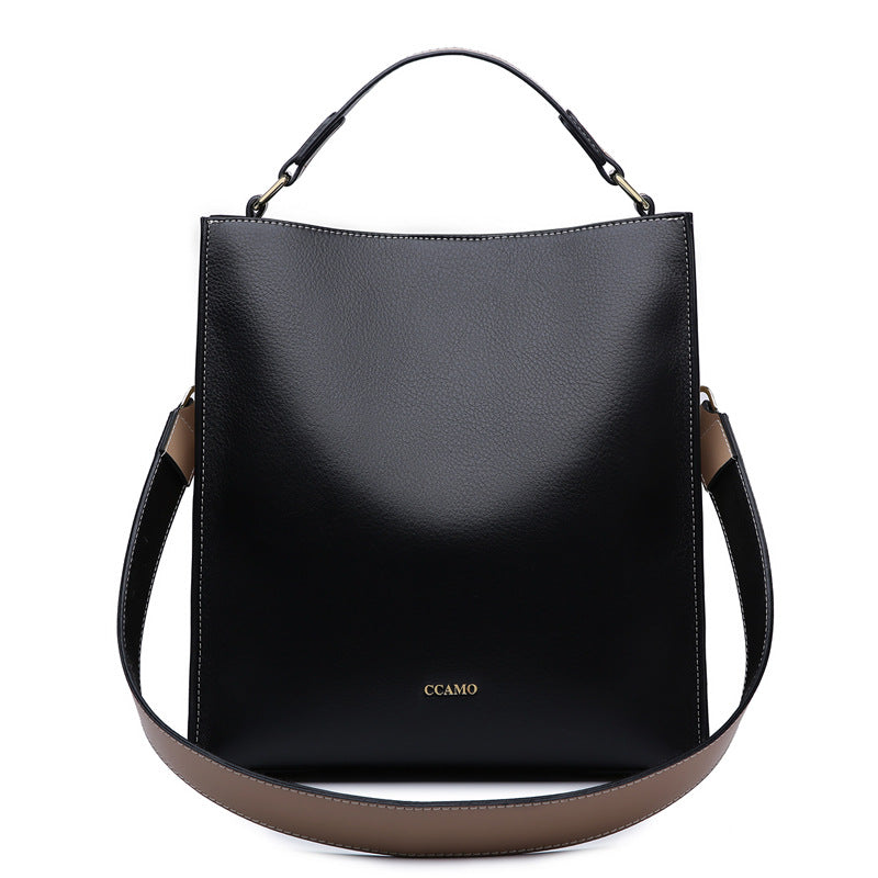 Giovanni's Two-Tone Shoulder Handbag
