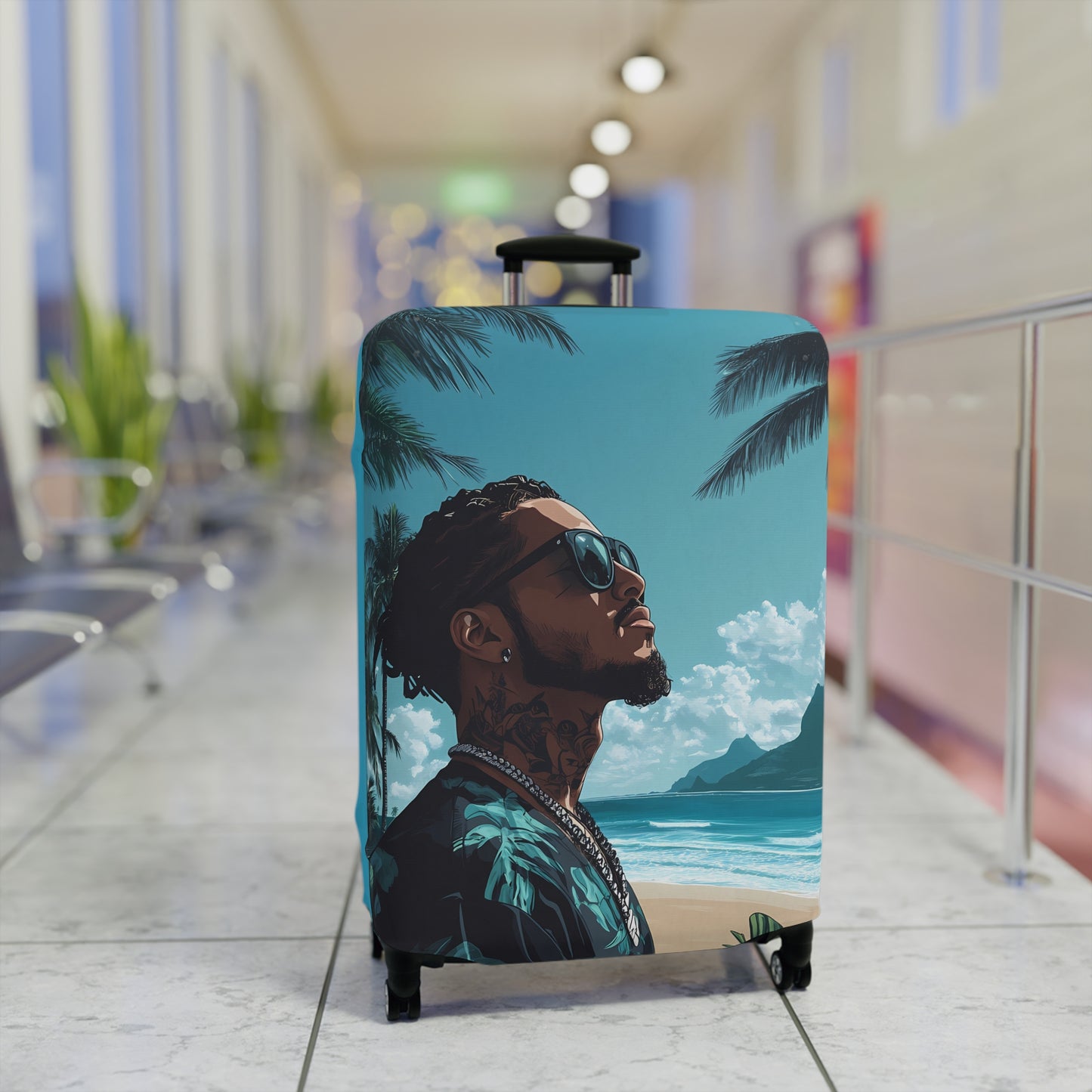 Tropical Luggage Cover