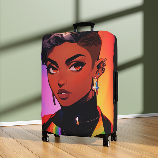 Stylish Portrait Luggage Cover