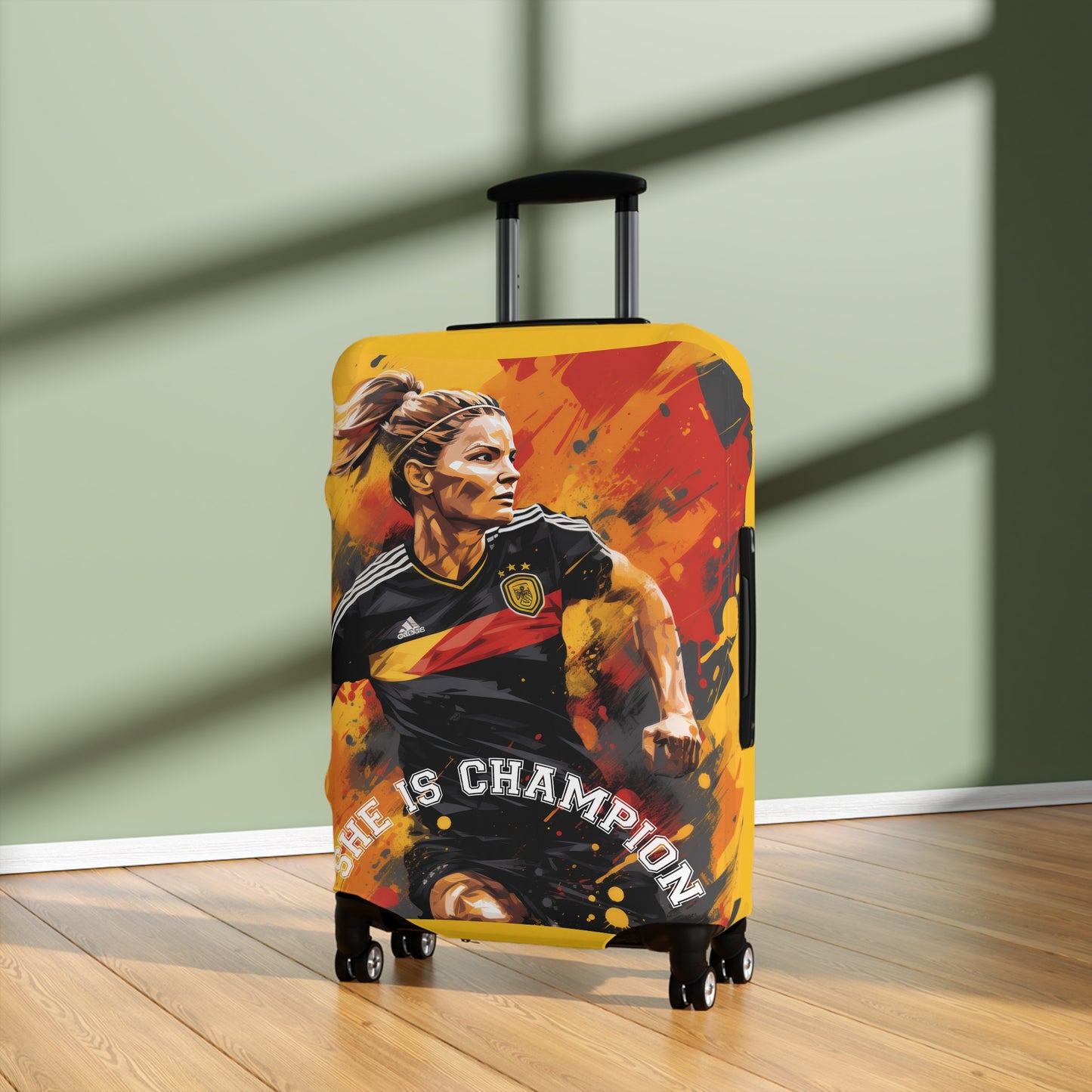Soccer Player Luggage Cover