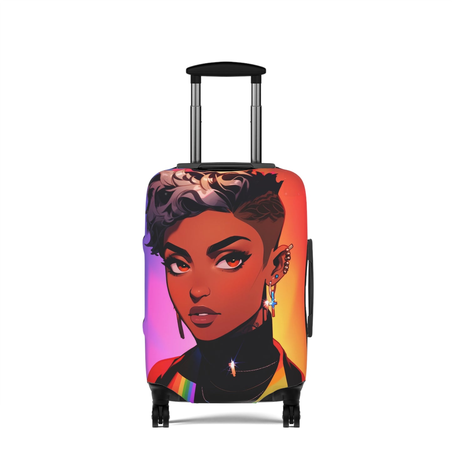 Stylish Portrait Luggage Cover